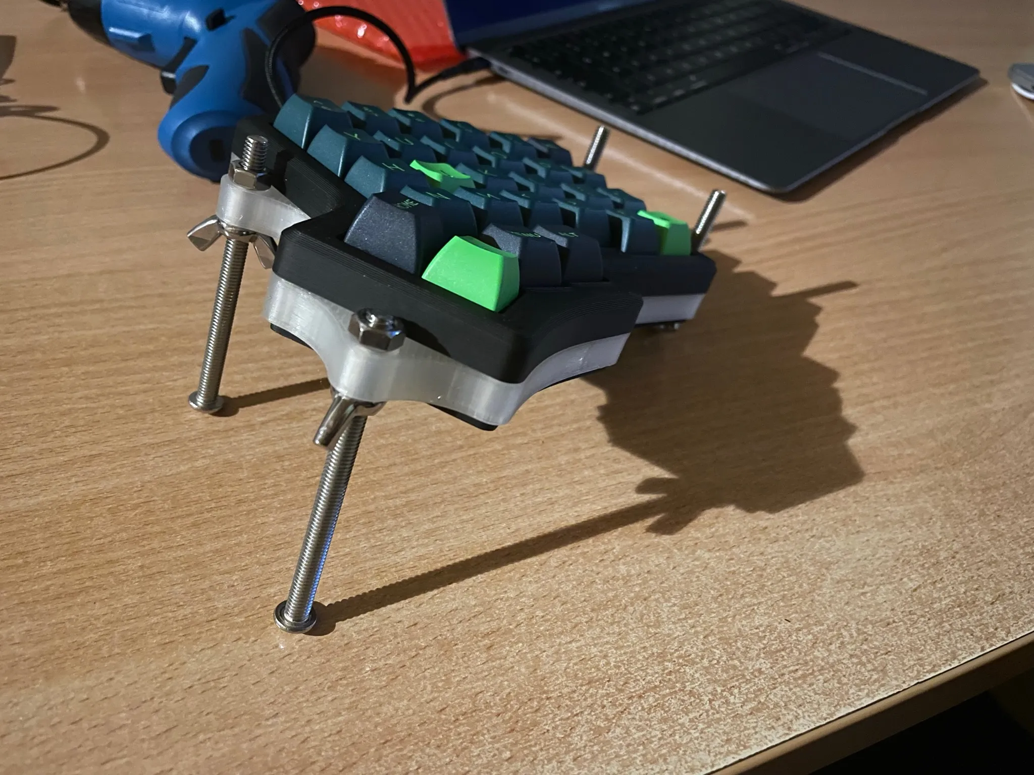 Iris keyboard from side